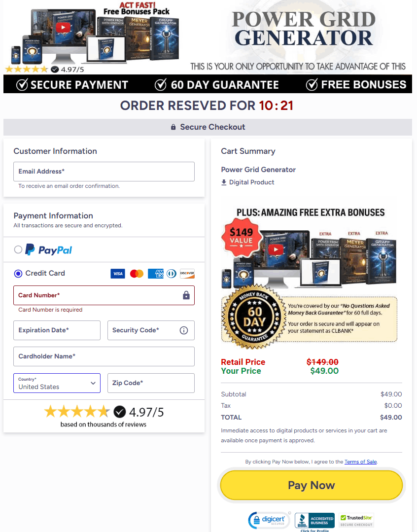 Power Grid Generator